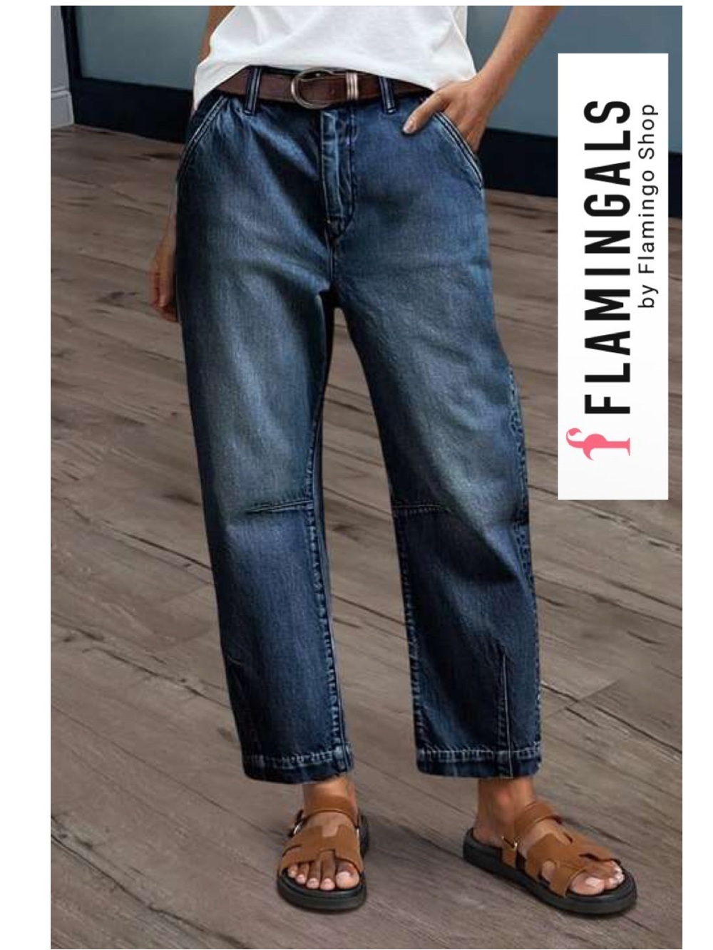 Flamingals Barrel Jeans NEW